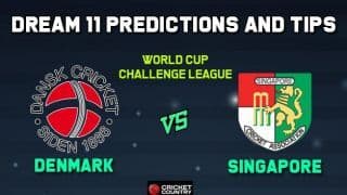 DEN vs SIN Dream11 Team Denmark vs Singapore, Match 5, World Cup Challenge League – Cricket Prediction Tips For Today’s Match DEN vs SIN at Kuala Lumpur